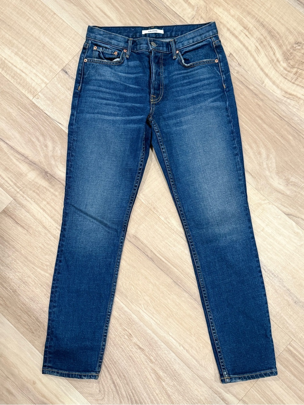 NWOT GRLFRND YASMIN Straight Skinny Jeans in Joan Jett wash